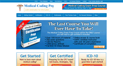 Desktop Screenshot of medicalcodingpro.com